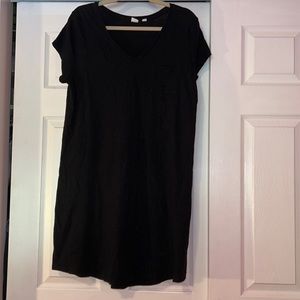 Black t-shirt dress